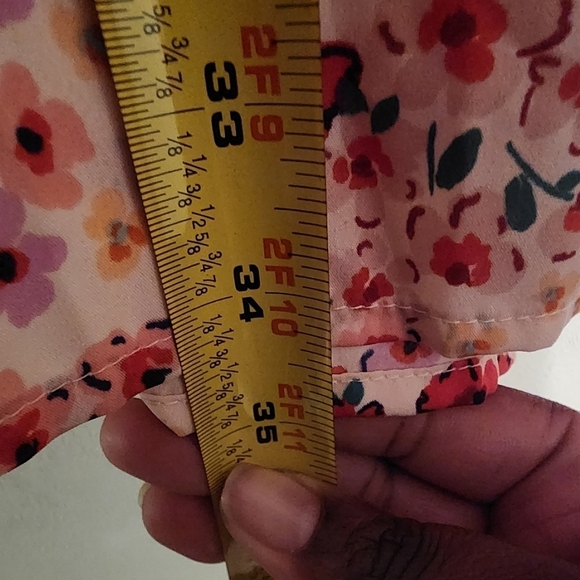 Wednesday's Girl Maternity Tiered Miini Cami Dress Pink Ditsy Floral Sz XS NWT - Picture 3 of 9